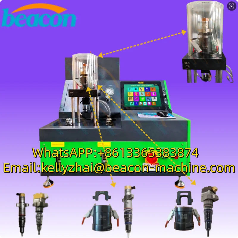 Dual Oil System HEUI Common Rail Injector Test Bench High Precision HEUI Injector Tester Machine for C7 C9 3126B