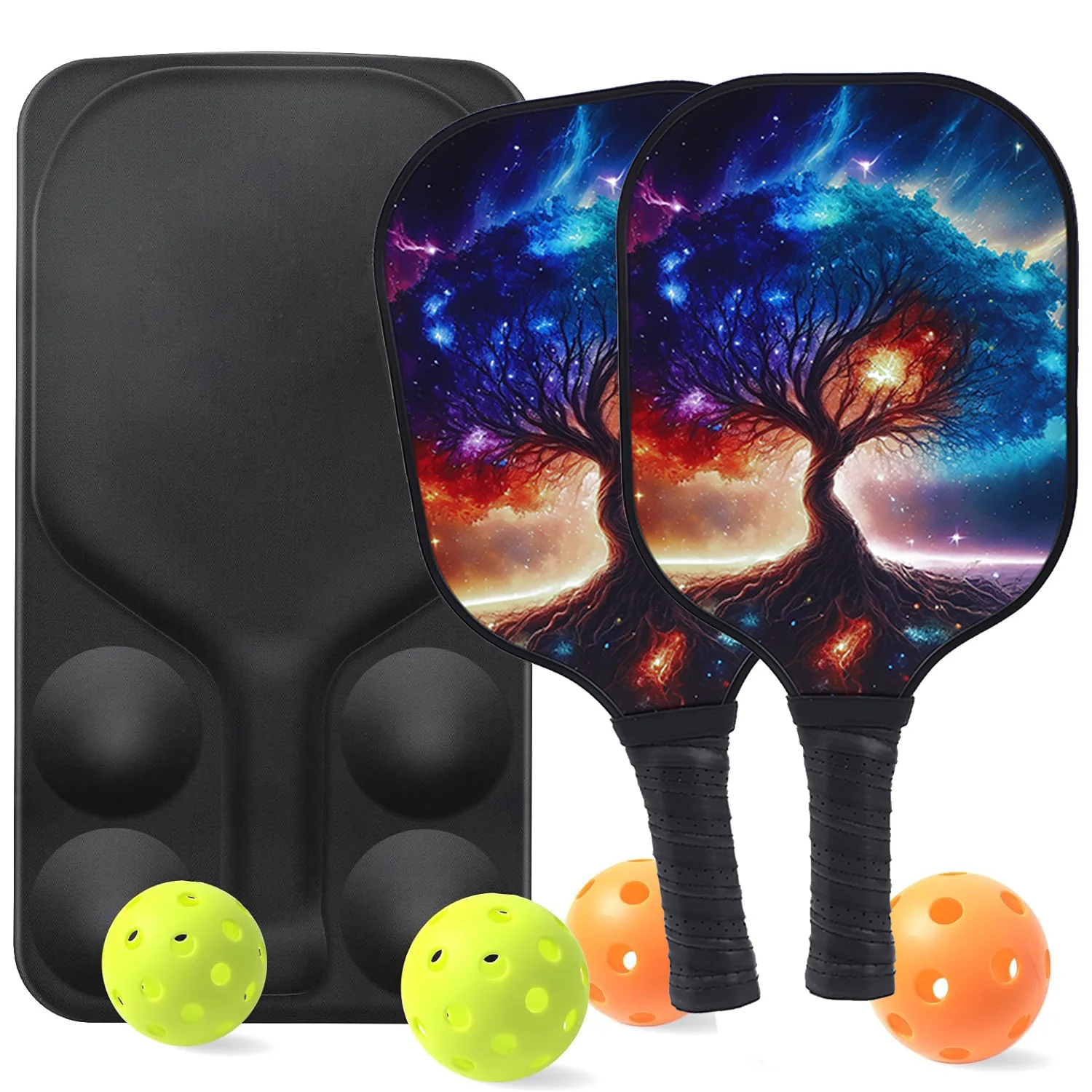 Pickleball Paddle Set For  2024 New Summer Fiberglass 10MM Thick PP Honeycomb UV Printing USAPA Certified High Quality