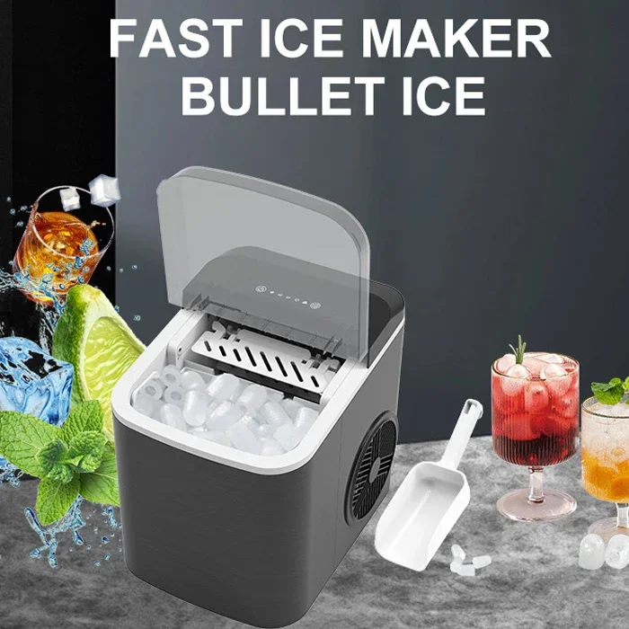 Wholesale Quality 9 Ice Cubes 2 Ice Sizes Mini Counter Top Portable Ice Maker Machine For Home Party Office Bar Dorm