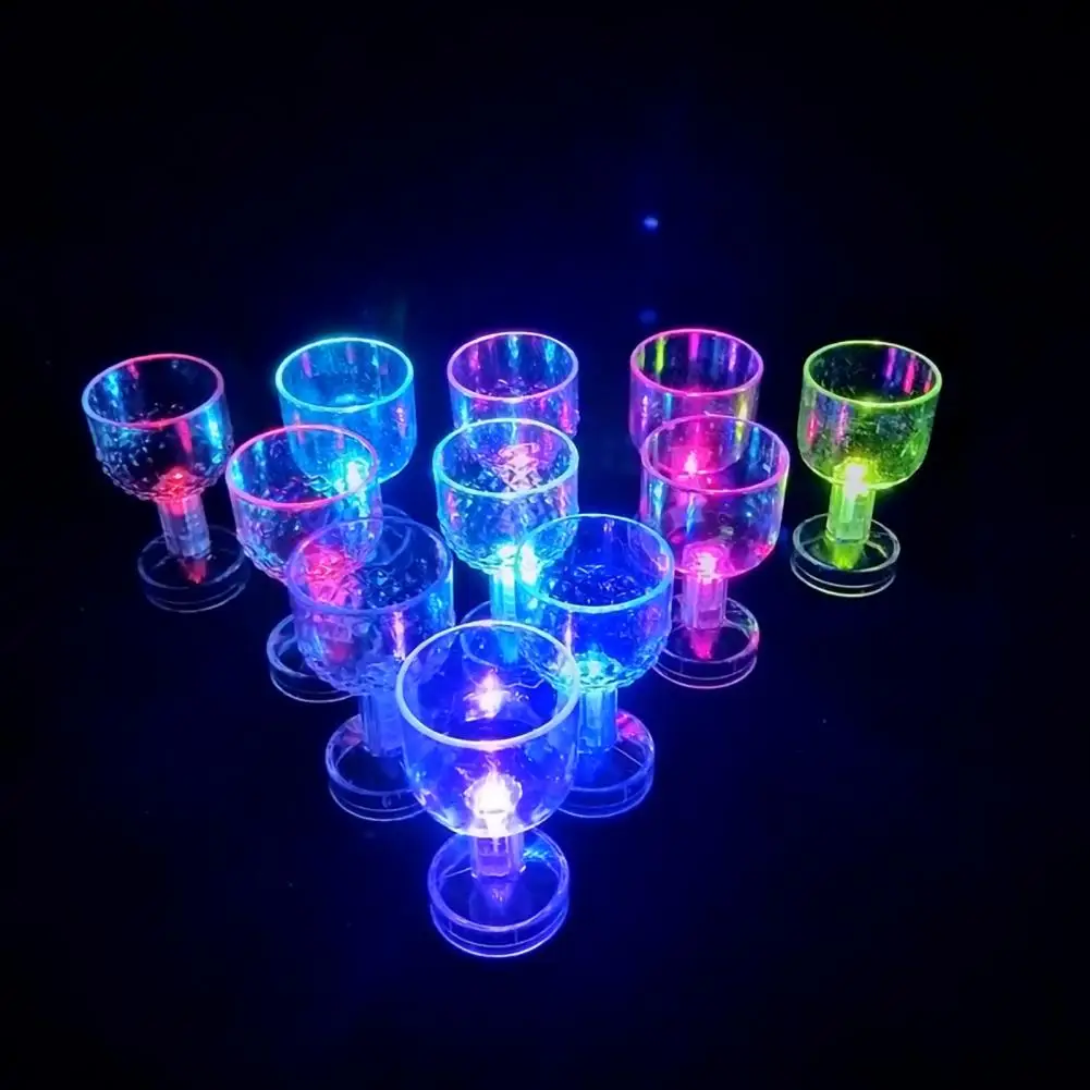 50ml Flashing Cup Color Change LED Special Mug Vine Glasses Switchable Light Up Glow In The Dark For Pub Party Bar Accessories