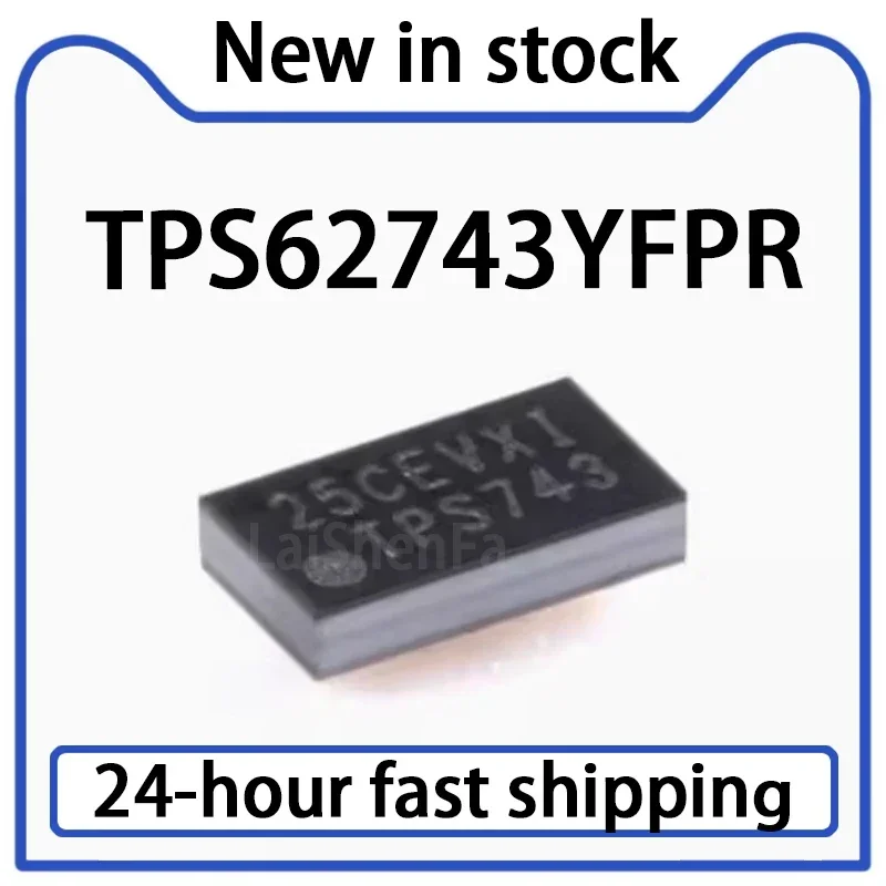 5PCS TPS62743YFPR DSBGA-8 with 360nA Iq 2V To 5.5V Step-down DC Converter in Stock