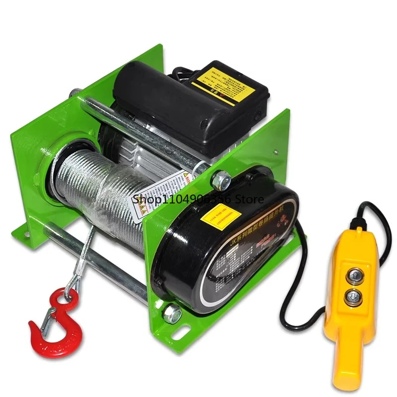 Wire rope electric hoist 220V micro electric winch 400 - 1000KG 30 - 100m fittings