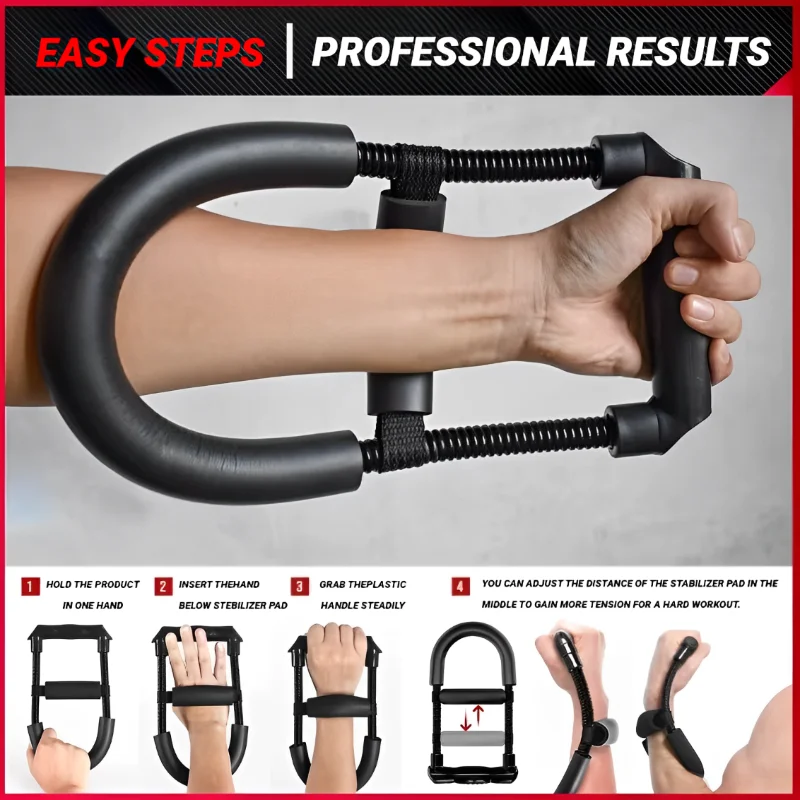 Adjustable Forearm Hand Trainer Wrist Exercises Force Power Strengthener Fitness Equipment Wrists And Strength Grips Workout image 2
