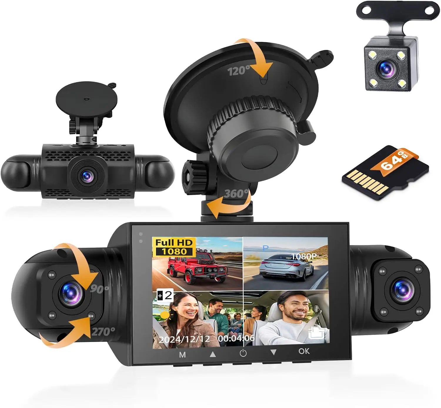 360° 4-Channel Dash… - image