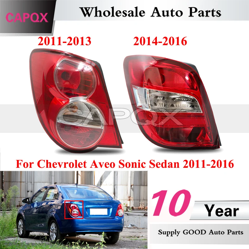

CAPQX для Chevrolet Aveo Sonic Sedan 2011-2016 задний бампер задний фонарь задний фонарь задний фонарь задний фонарь задний стоп-сигнал стоп-сигнал