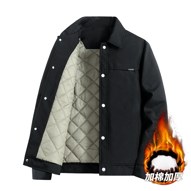 

Male New High-quality Jacket Casual Fashionable Middle-aged Young Men's Brand Jacket Spring and Autumn Lapel Casual Jackets