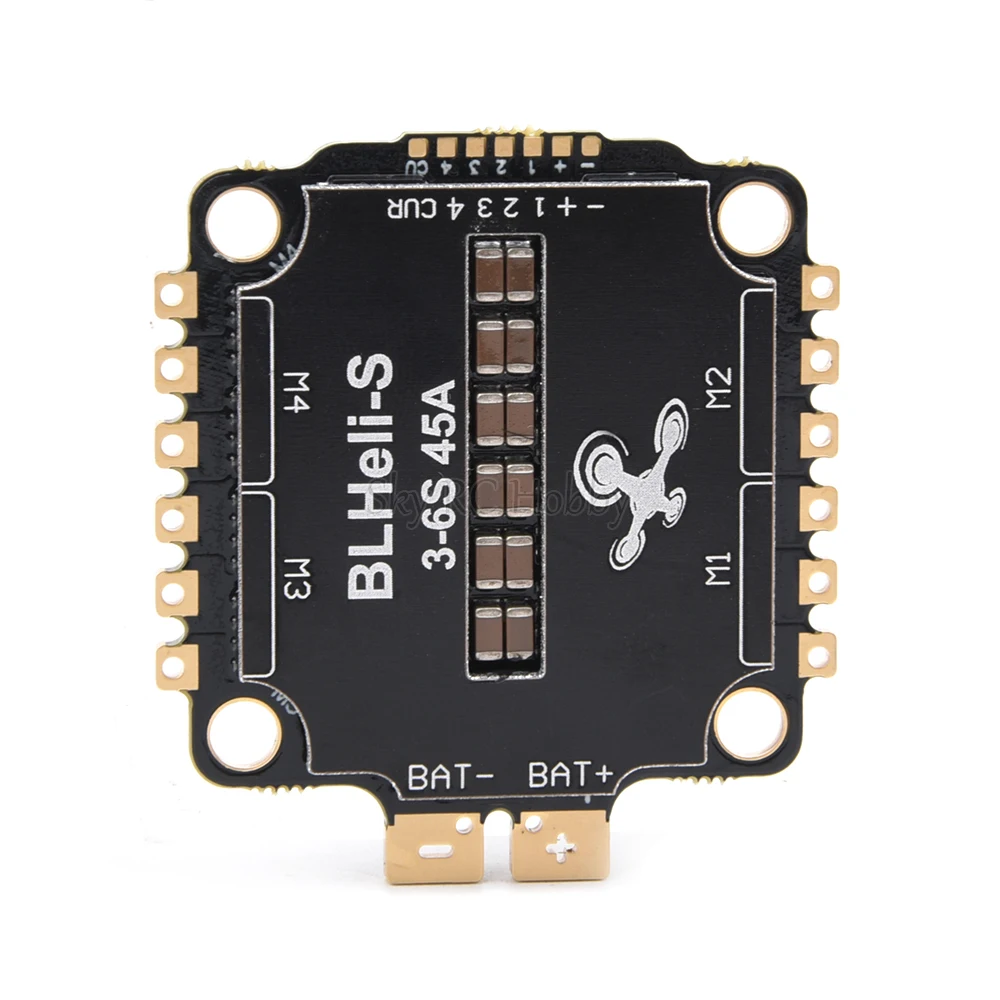 45A / 60A BLHELI_S 4IN1 3-6S Brushless ESC Support DShot 300-600 / Multishot / Oneshot / PMW 30.5*30.5mm For RC FPV Racing Drone