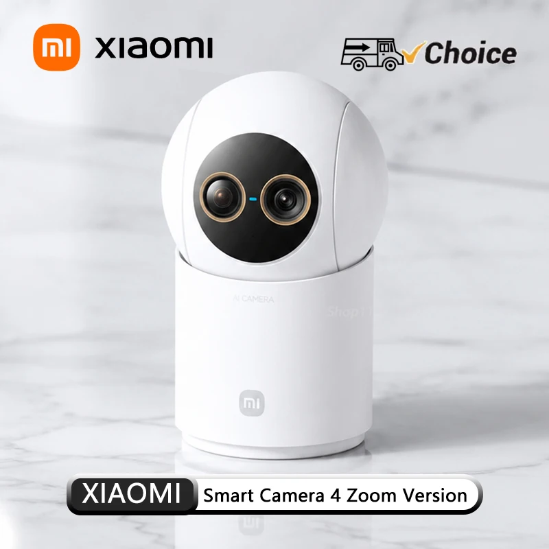 Original Xiaomi Smart Camera 4 9X Zoom Edition Baby Pet AI Facial Recognition Gesture Call Two-way Voice For Mi Home APP CN