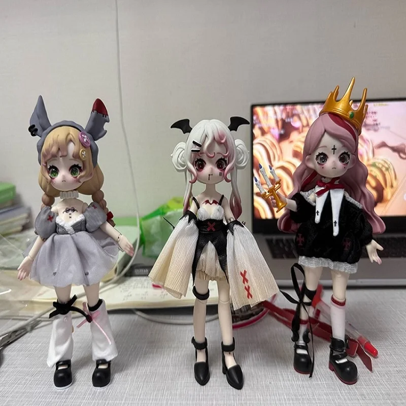 Новый Nyssa Nyssa Bizarre Nightmare Bjd Series Blind Box Фигурка 12-точечная кукла Mystery Box Орнамент Модная игрушка в подарок на складе