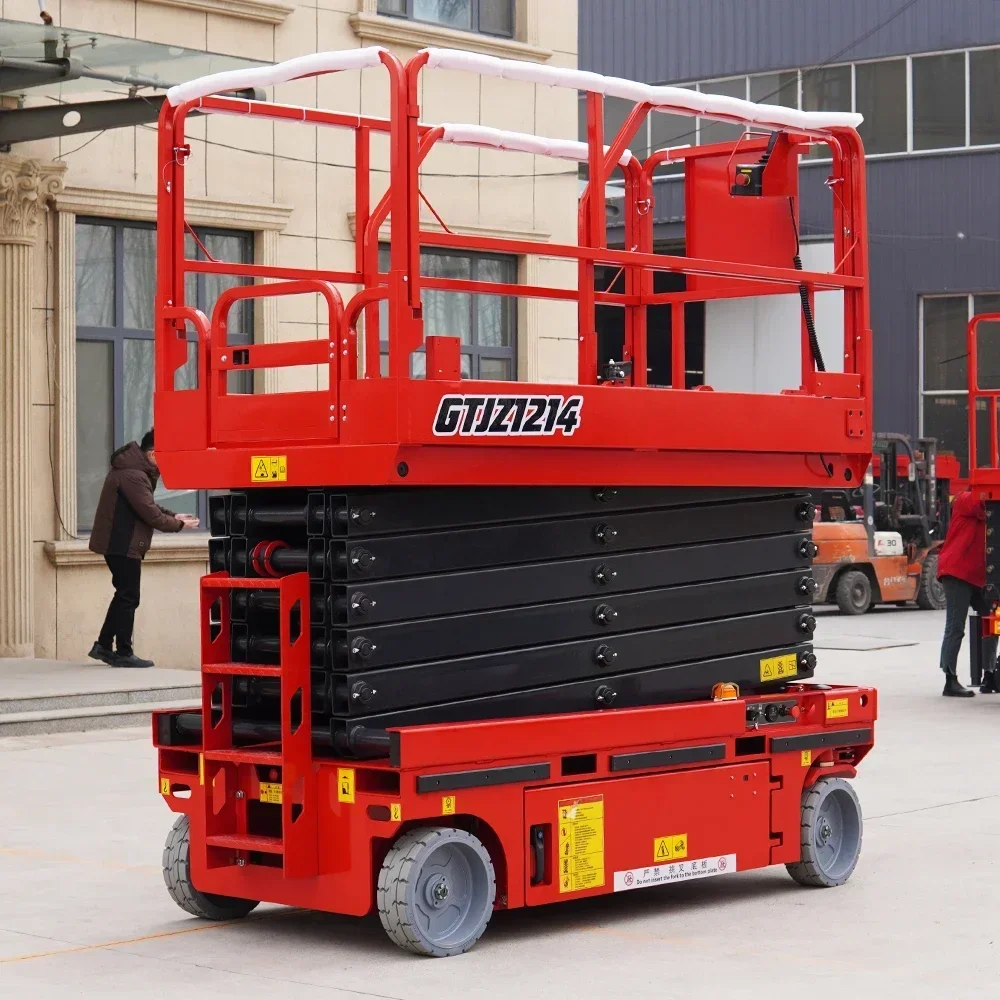 Hydraulic Lifting Scissor Lift Working Platform 5m To 15m 300kg 400kg 600kg
