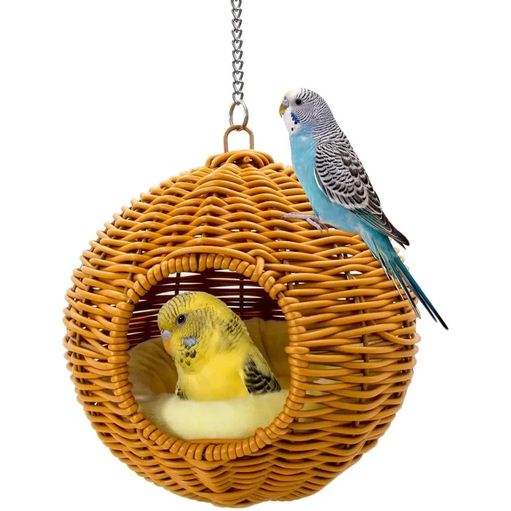 

Моющийся гамак для мелких птиц для гнездования, откладывания яиц и отдыха — идеально подходит для волнистых попугаев, канареек и баджетов.