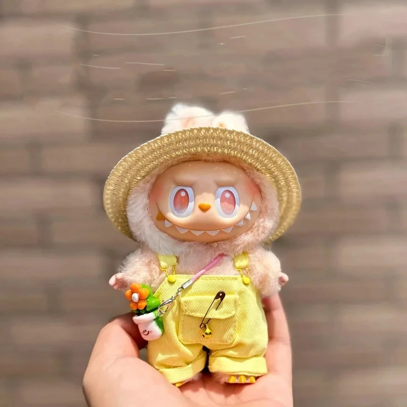 ラブブドール服 ビッグインエナジー ドレスアップ服 交換用サマーオーバーオール 麦わら帽子とベルトセット ロパラブブ用