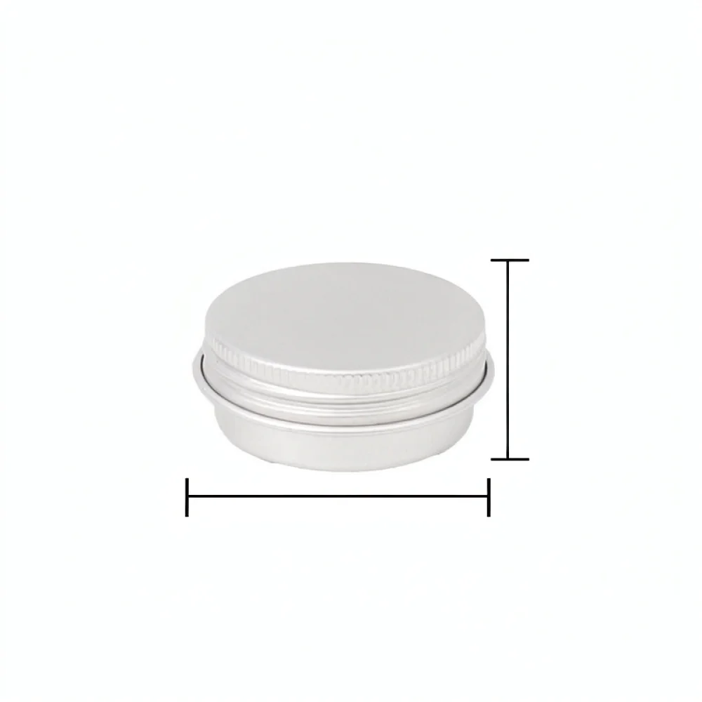 Aluminum Metal Storage Container Round Tin Box Screw Top Jar Portable Case For Cream Balm Tea Spice Cosmetic Organizer