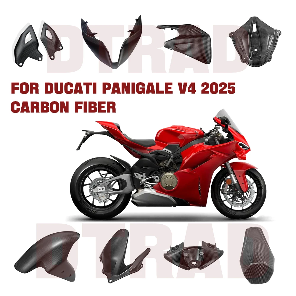 

For DUCATI Panigale V4 V4S 2025 100% Carbon Fiber Body & Frame Covers Full Fairing Kits Motorcycle Accessories Fairing Kit Matte