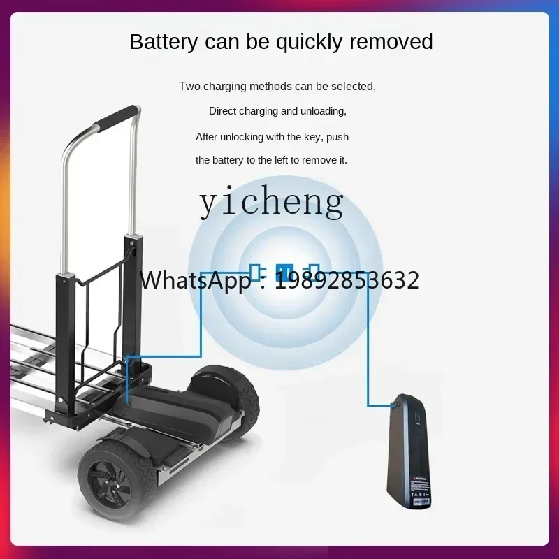 A5 Hand Push Turnover Trolley Small Portable Cargo Logistics Folding Express Supermarket