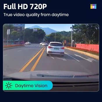 Junsun車載DVR行車記錄器全高清720P行車記錄器適用於車載DVD安卓導航儀ADAS LDWS導航單元汽車音訊視訊錄製 8 最佳銷售 俊順行車記錄儀 - №3