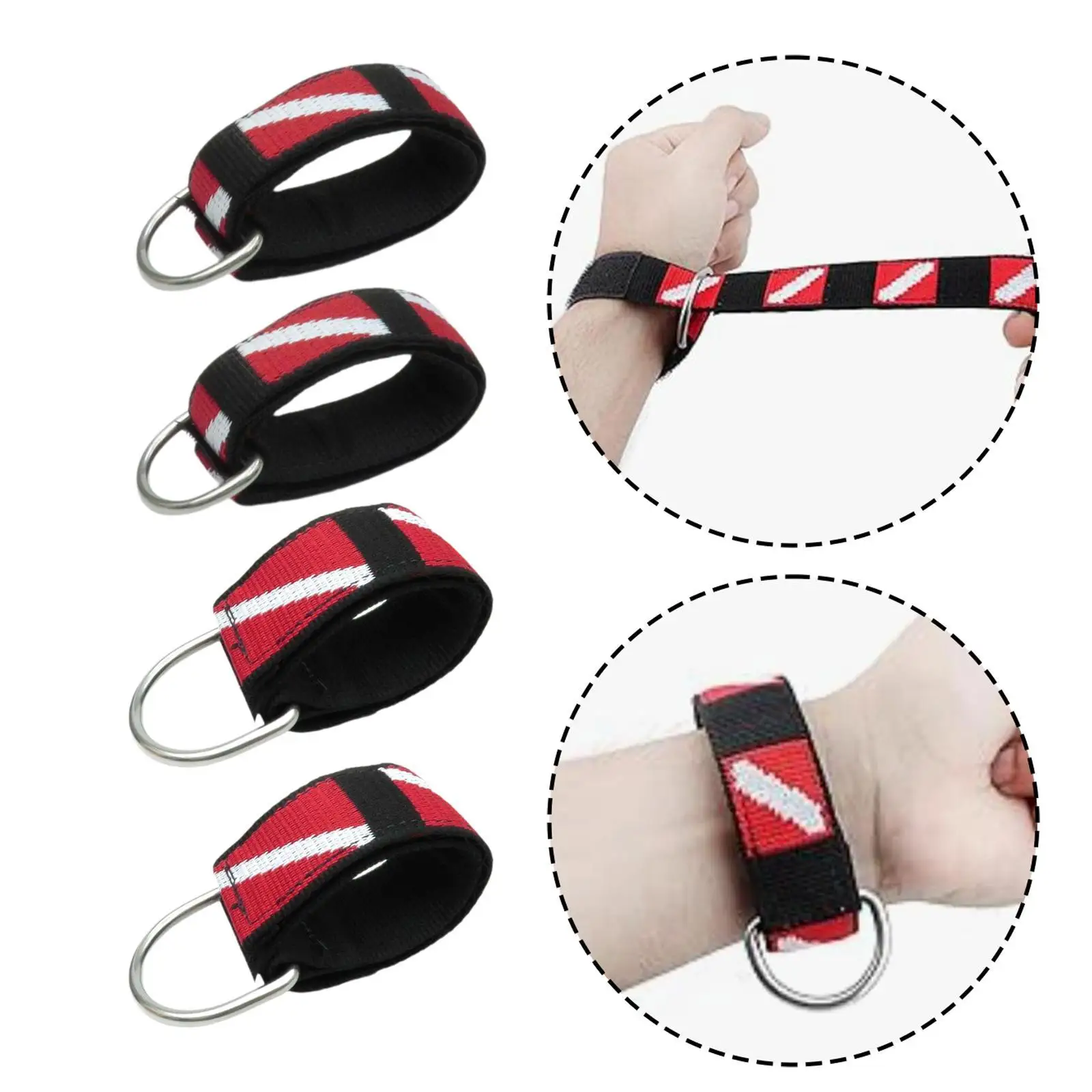 

Аксессуары для дайвинга: карманный ремешок на запястье с D-образным кольцом для крепления фонаря, камеры, компаса.