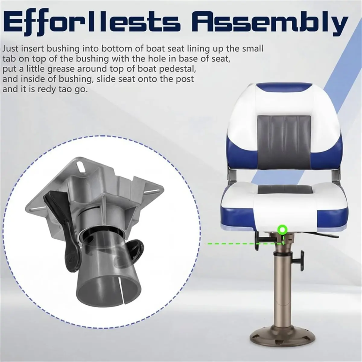 SUMMER SALE 4 Pack Boat Seat Swivel Bushings Boat Seat Swivel Sleeve Boat Seat Pedestal Bushing Marine Pedestal Post Sleeve