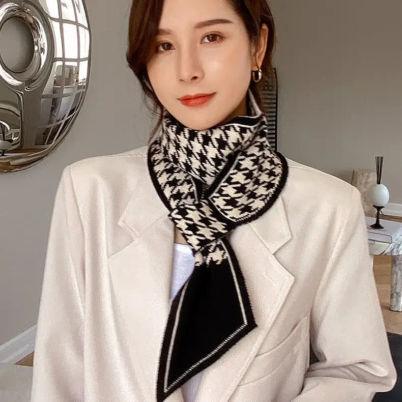 Women's Autumn and Winter Korean Edition Warm Internet Celebrity Foreign Style Neck Protection Scarf Temperament Versatile