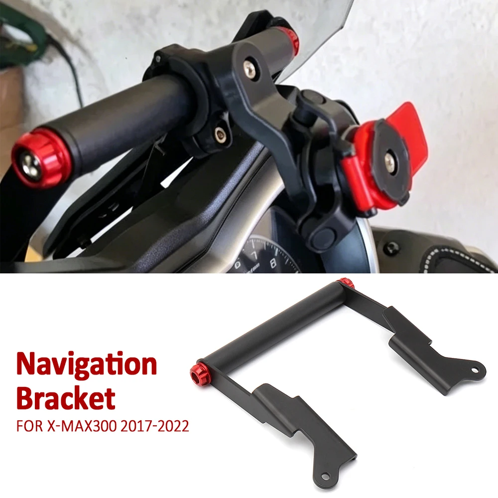 

New Motorcycle Mobile Phone Navigation Bracket Support 22MM For Yamaha X-MAX300 X-MAX 300 XMAX300 XMAX 300 X-Max300 2017-2022