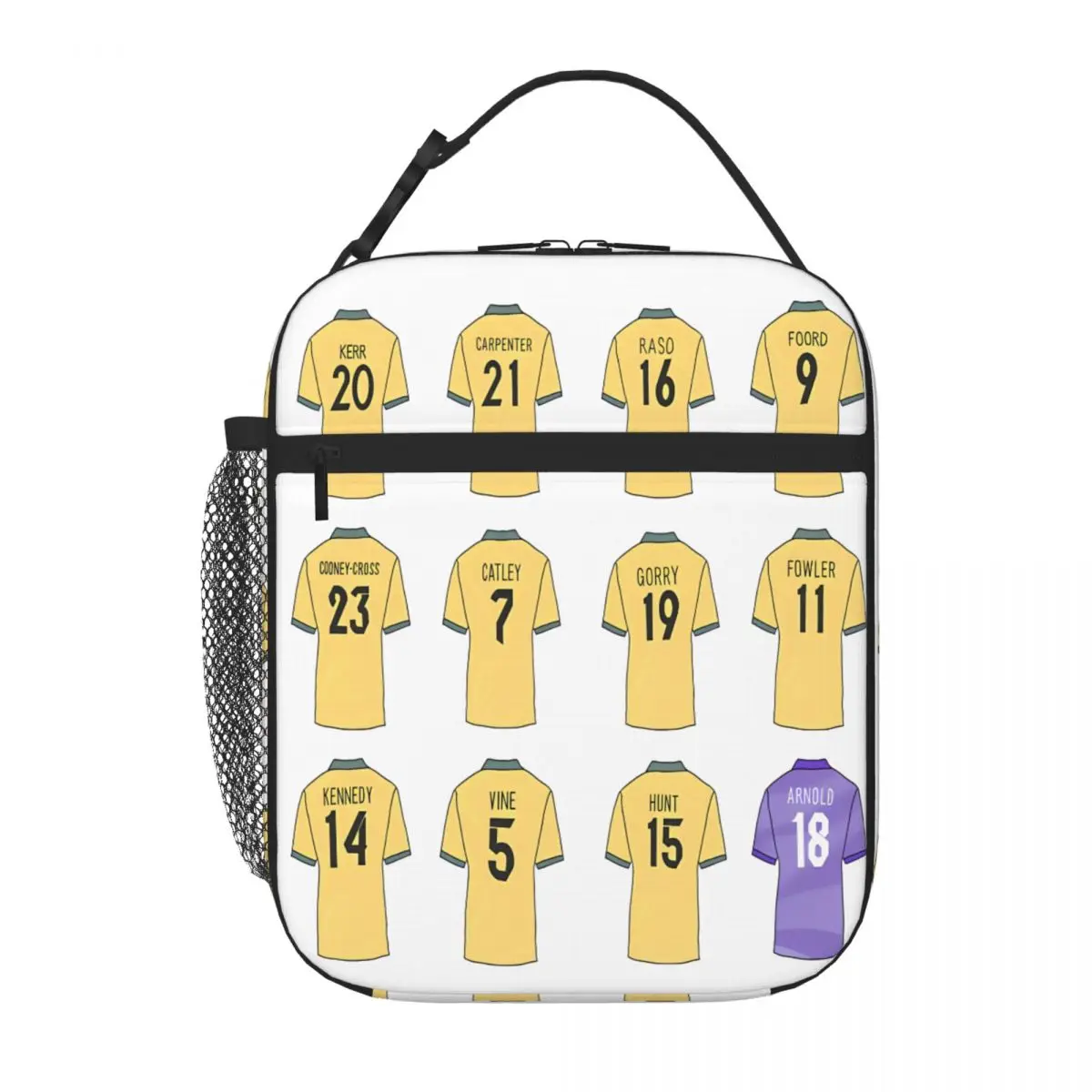 Bestselling Matildas Jersey Boho Carry Lunch Bag Hiking Snack Nylon Lunch Bag