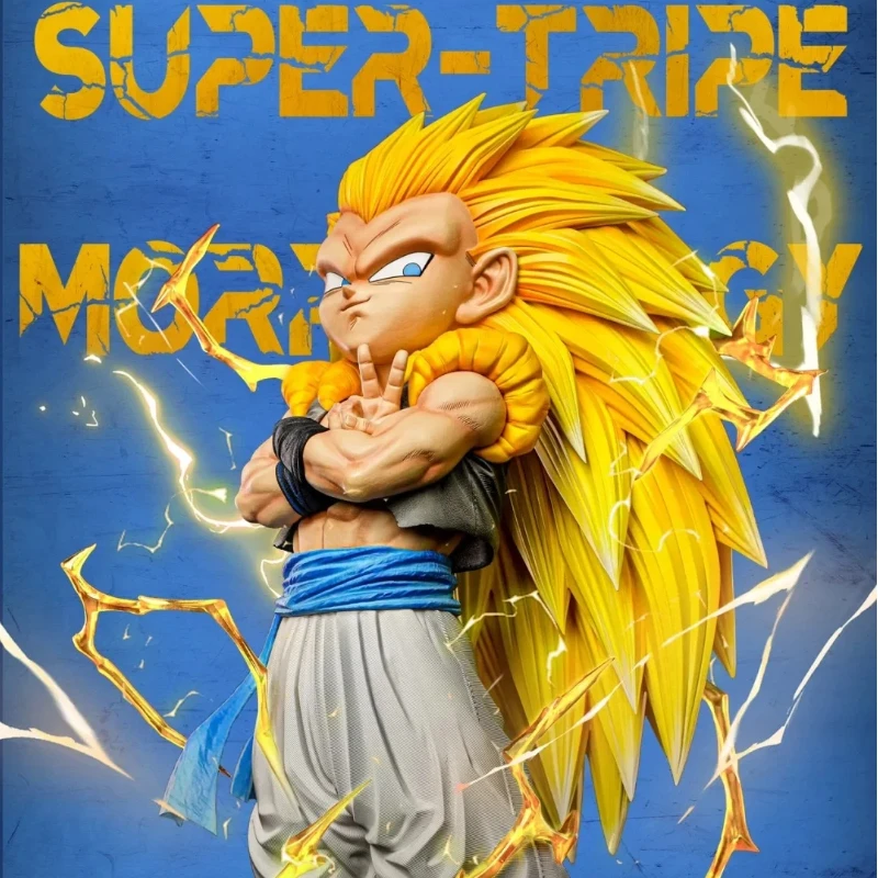

Dragon Ball 1/6 CS Super Saiyan 3 Gotenks 25cm Action Figure Anime Collectible Model Toy Exquisite Painted Statue With Base Gift
