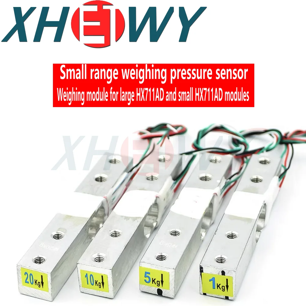 1kg, 5kg 10kg 20kg small range load pressure cell with HX711AD module weigh module