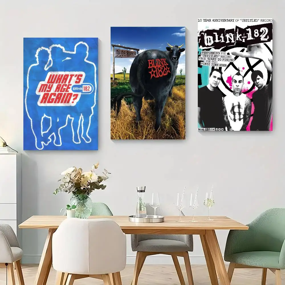 B-Blink 182 Rock Band  Classic Movie Posters HD Quality Poster Wall Art Painting Study Nordic Home Decor