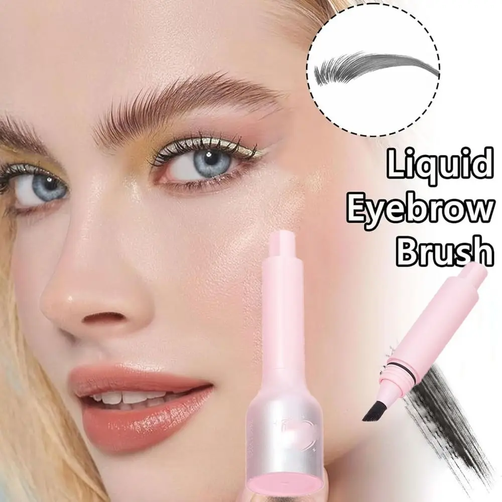 Waterproof Eyebrow Pencil Angled Brush Quick Drying Angled Eye Brow Brush Hair-Like Strokes Long Lasting Eyebrow Contouring Pen