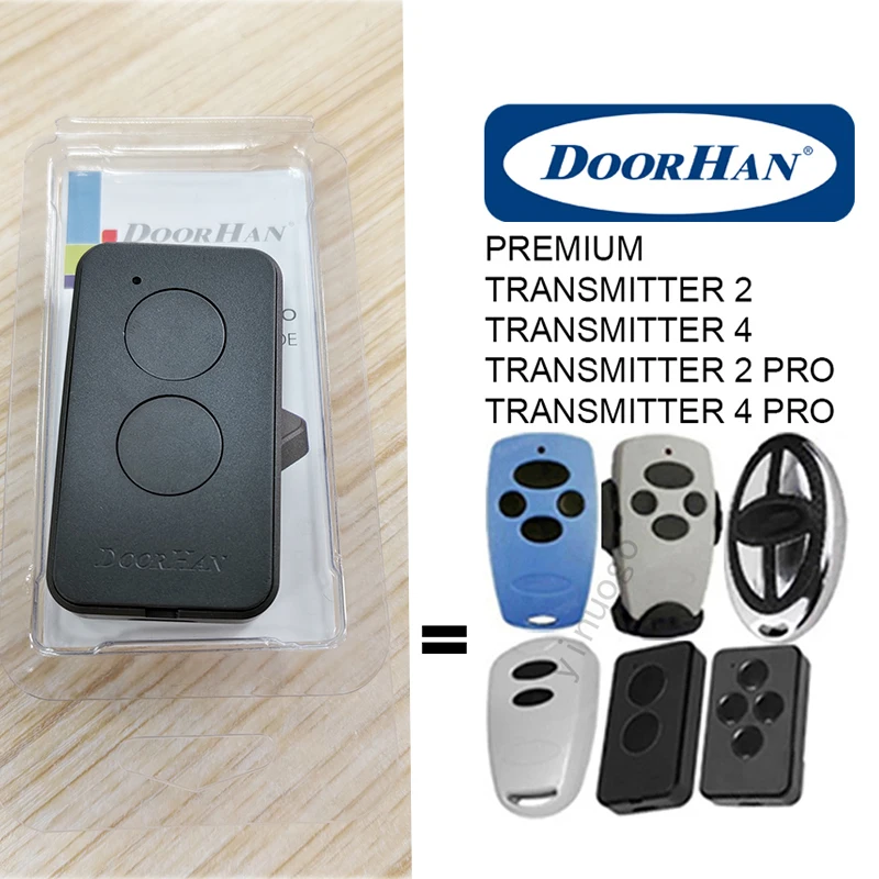 DOORHAN Garage Remote Control DOORHAN PREMIUM TRANSMITTER 2 4 2PRO 4PRO Doorhan 433MHz Gate Remote Control Key Ring Keychain