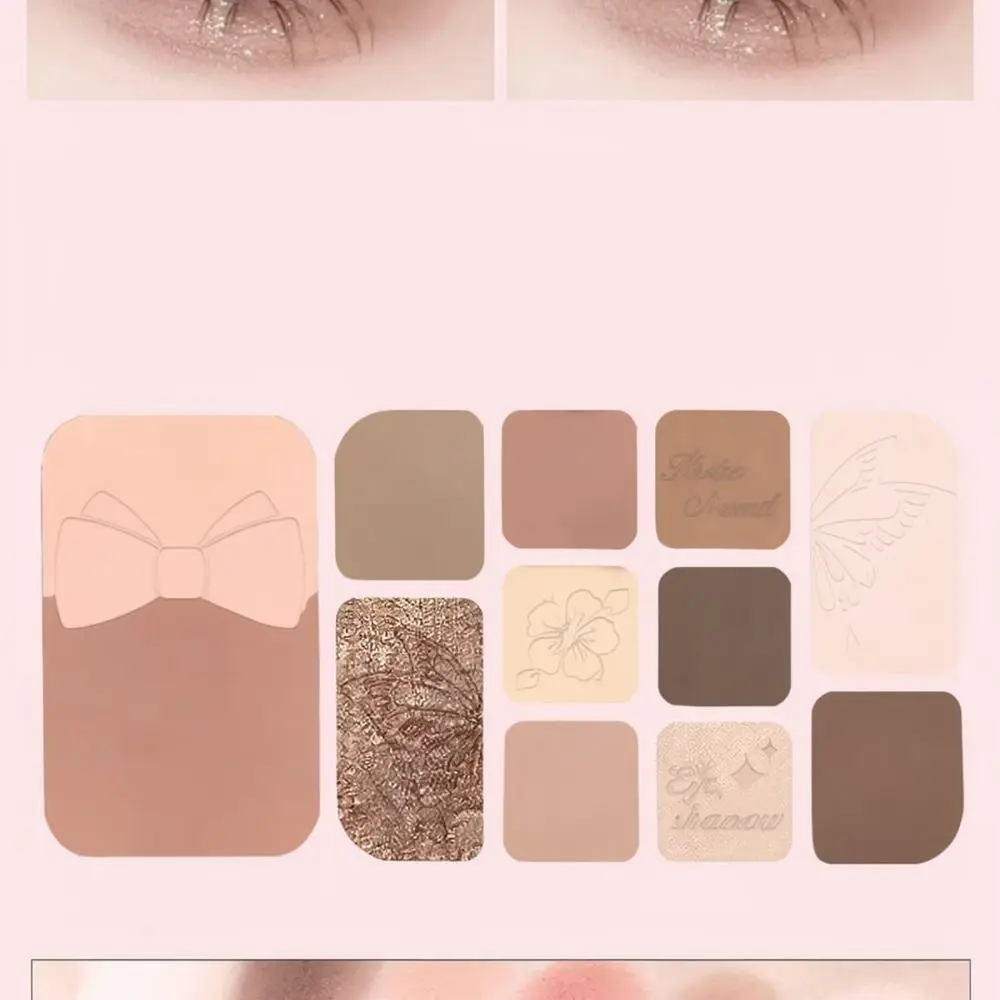 For KekeMood Makeup Eye Shadow Palette 12 Color Matte Shimmer Pigmented Cosmetics Durable Soft Powder Perfect Beauty Gift Set