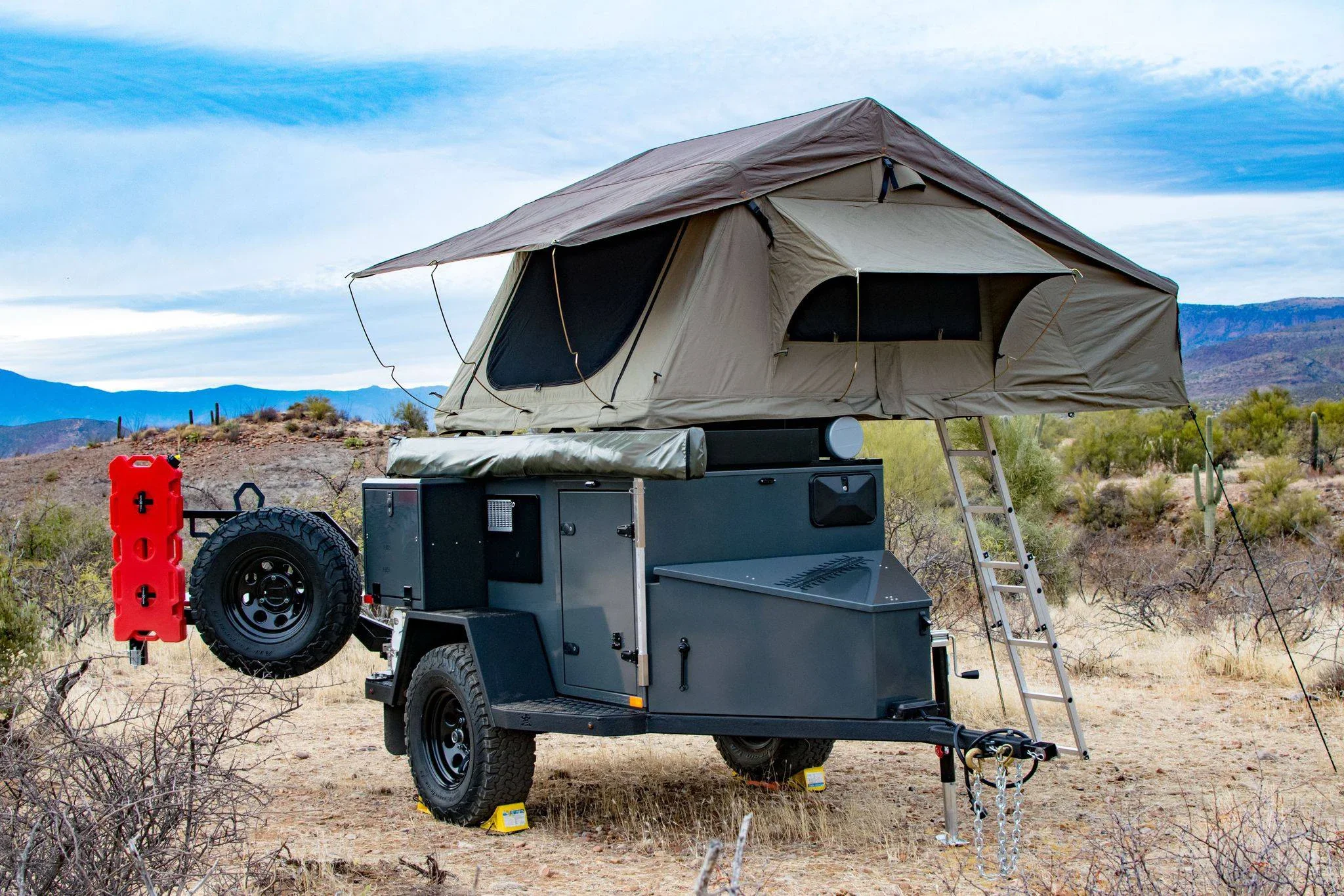 مقطورة تخييم مدمجة للطرق الوعر - مراجعة Camper Trailer Kitchen Slide وسعره