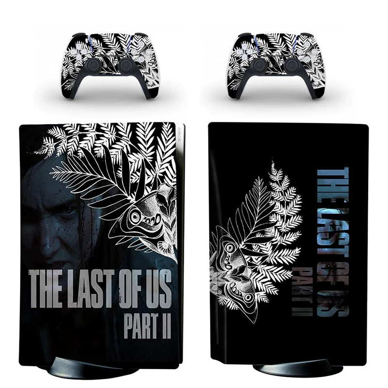 The Last of Us PS5 Digital Edition Skin Sticker Decal Cover for PlayStation 5 Console and 2 Controllers PS5 Skin Sticker Vinyl