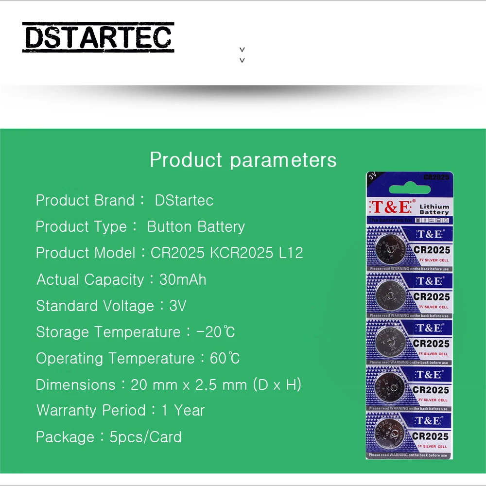 Bateria De Célula De Botão De Lítio, Célula De Moeda, Baterias De Relógio, Brinquedos, Relógio, Computador, DL2025, BR2025, 5003LC, LM2025, CR 2025, 3V, 5Pcs-25Pcs