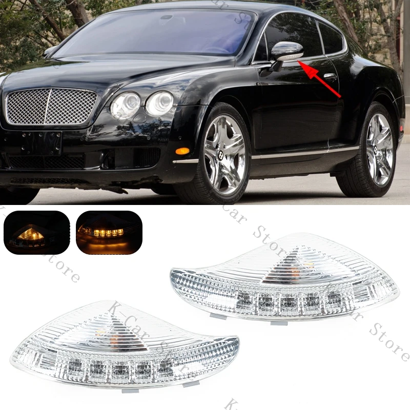 For Bentley Continental Gt Flying Spur 2004-2011 3W0949102 3W0949101 Rearview Mirror LED Side Turn Signal Light Car Accessories