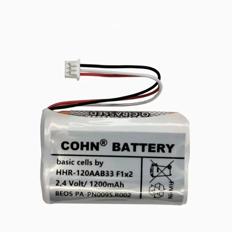 PA-PN0095.R002 HHR-120AAB33 F1x2 2.4V 1200mAh Batería recargable