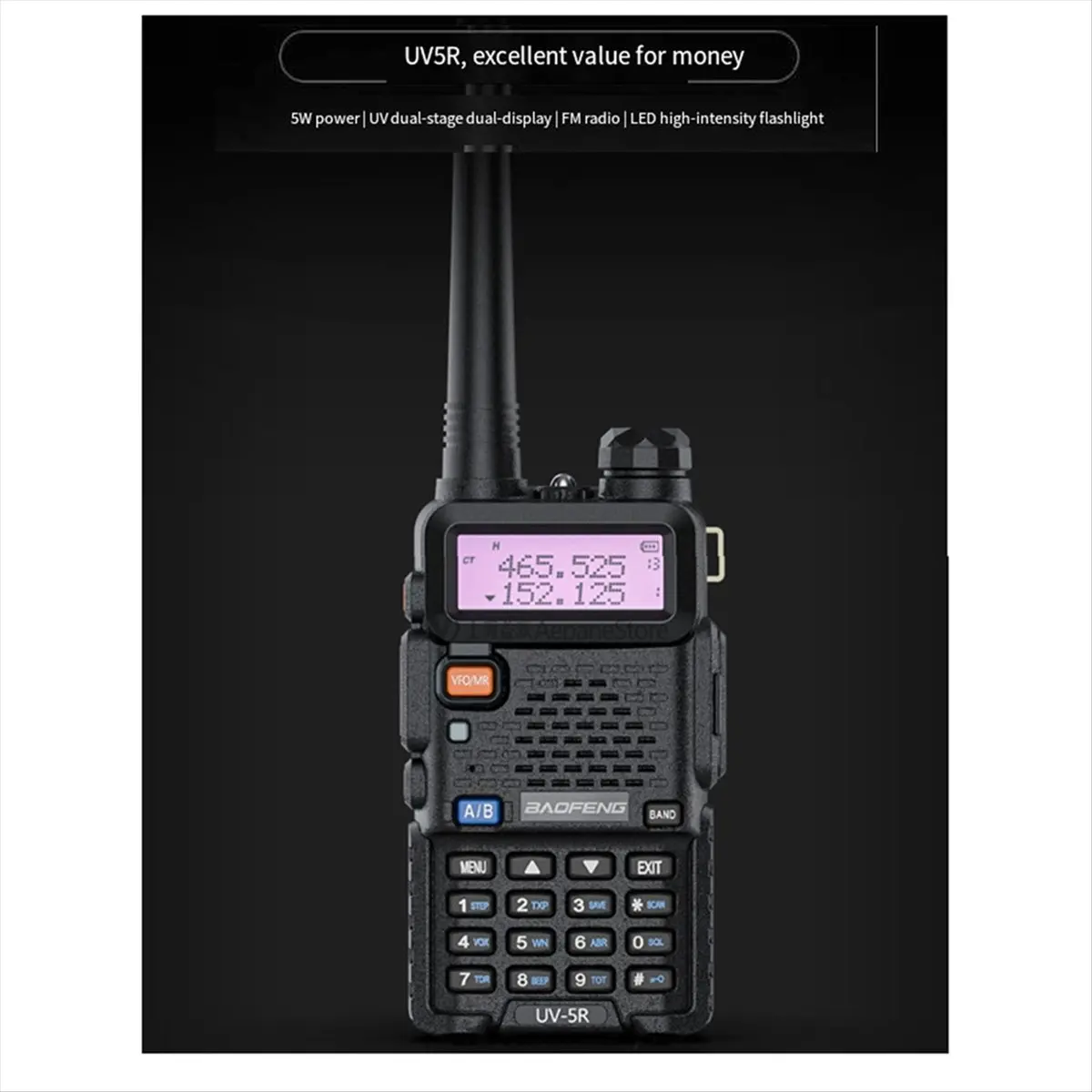 M85K UV-5R 5 واط ثنائي النطاق لاسلكي تخاطب 136-174 ميجا هرتز و400-520 ميجا هرتز هام راديو FM VHF UHF مع سماعة اتجاهين راديو الولايات المتحدة التوصيل #6