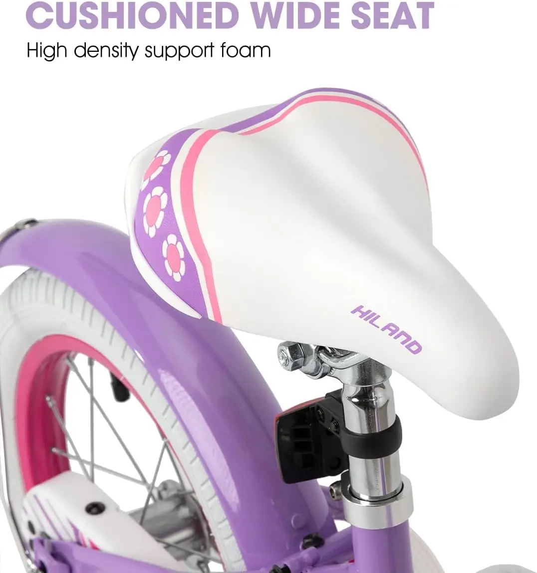 Girls Bike for Toddlers and Kids Ages 2-7 Years Old, 12 14 16 Inch Kids Bike for Boy and Girl with Training Wheels Basket Bell R