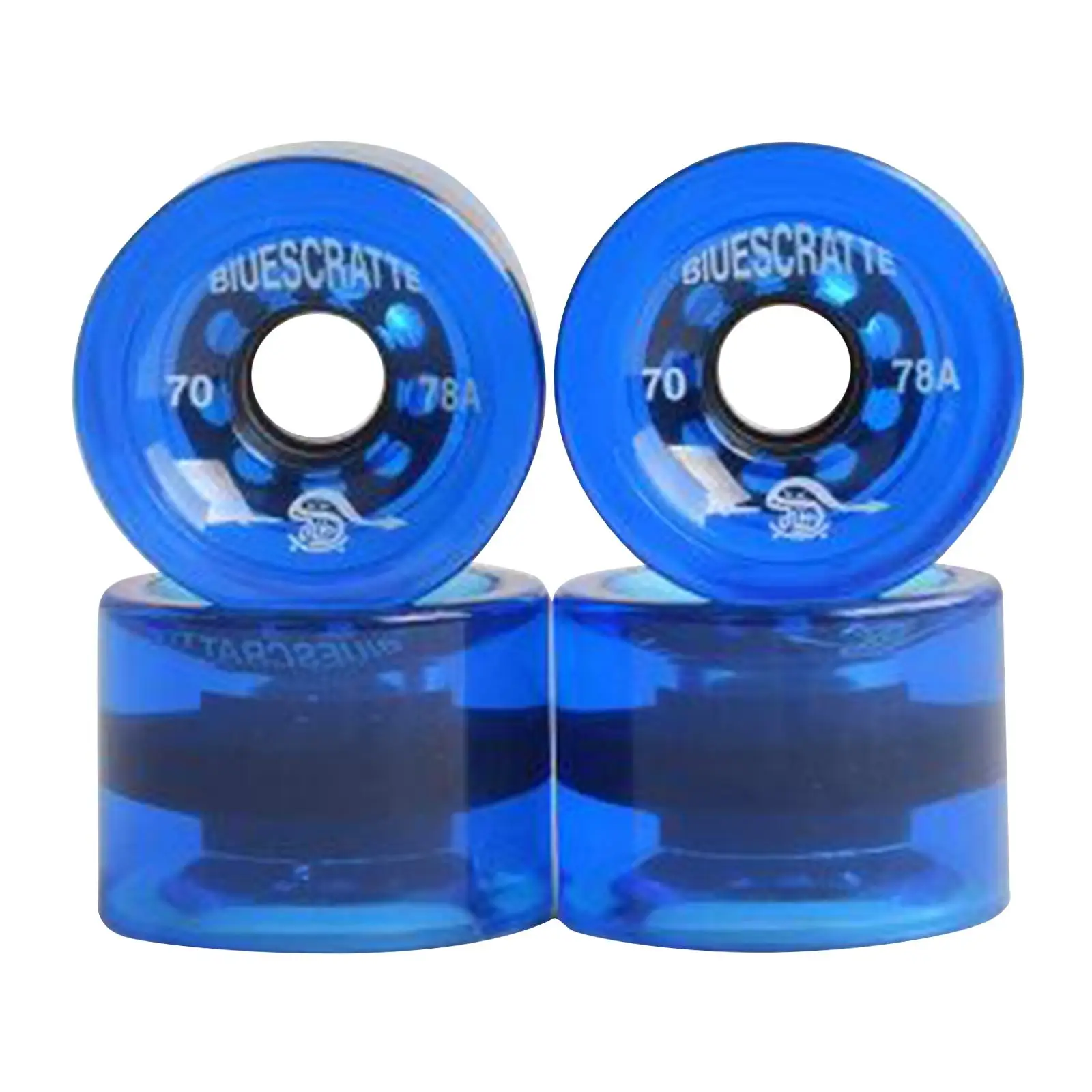 4Pcs Durable Skateboard Wheels PU Roller Cruiser Skateboard Repair Parts