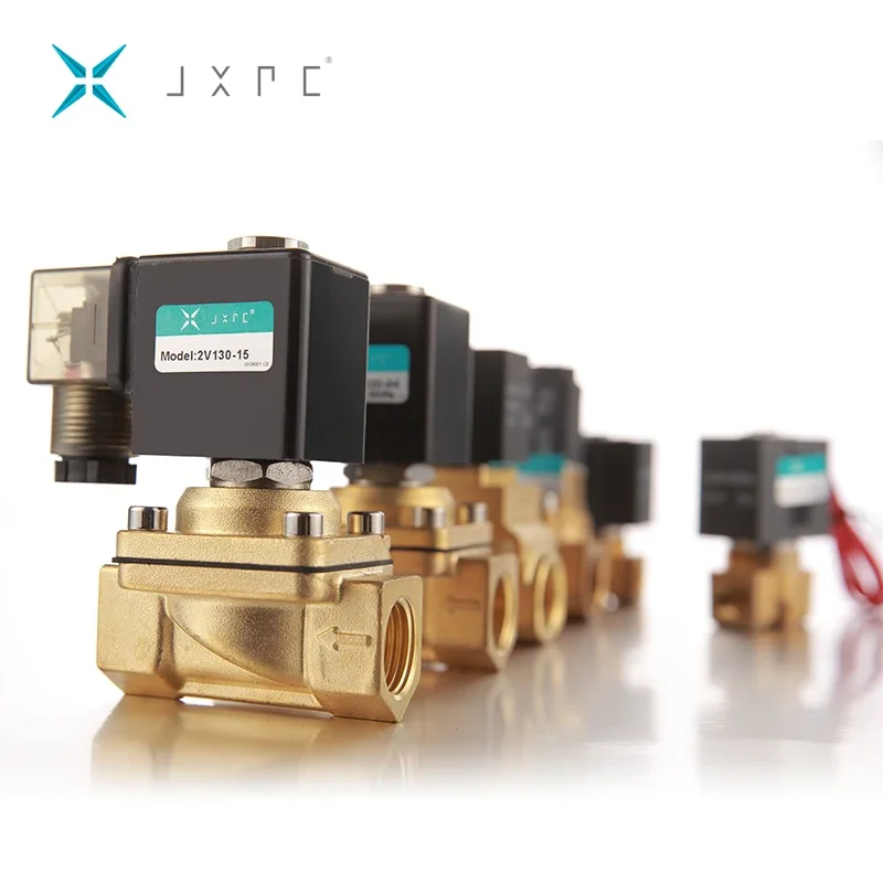 Direct Drive Type 2 Way Normal Colse 12V Brass Solenoid Water Valves For Water