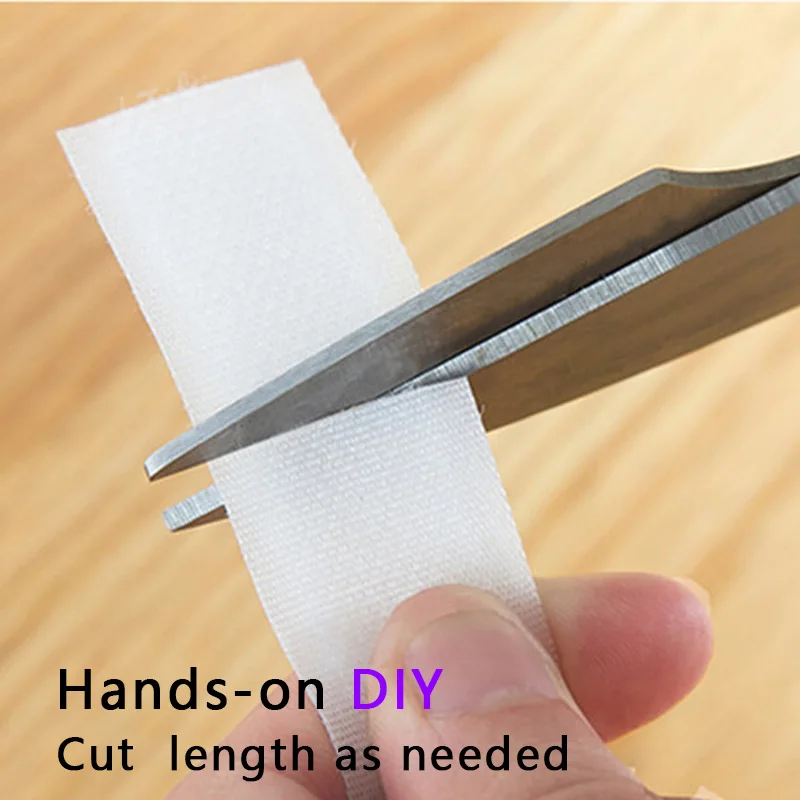 1/3/5/24M Length Sew on Hook and Loop Colour 20mm Non-Adhesive Fabric Fastener Interlocking Tape Nylon Strips Sticky DIY 20mm