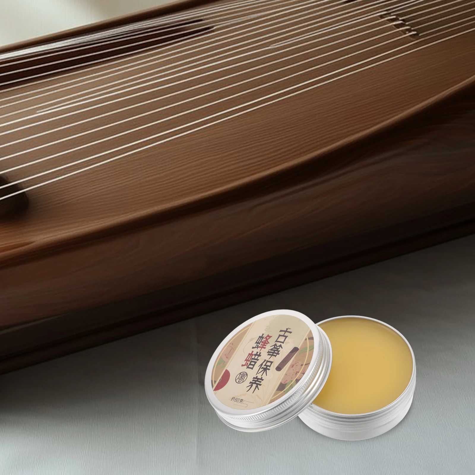 

Premium Beeswax Polish For Wood Instruments Care Multi-Use Scratch Remover Wood Restorer For Chinese Zither Erhu Guitar Piano