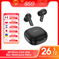 QCY HT05 ANC Wireless Earphone 40dB Noise Cancelling Bluetooth 5.2 Headphone 6 Mic ENC HD Call TWS Earbuds Transparency Mode