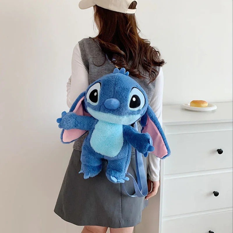 

Cartoon Stitch Plush Backpack Crossbody Bag Fun Movie Accessories Cute Trendy Fury Decoration Doll Couple Backpack Birthday Gift