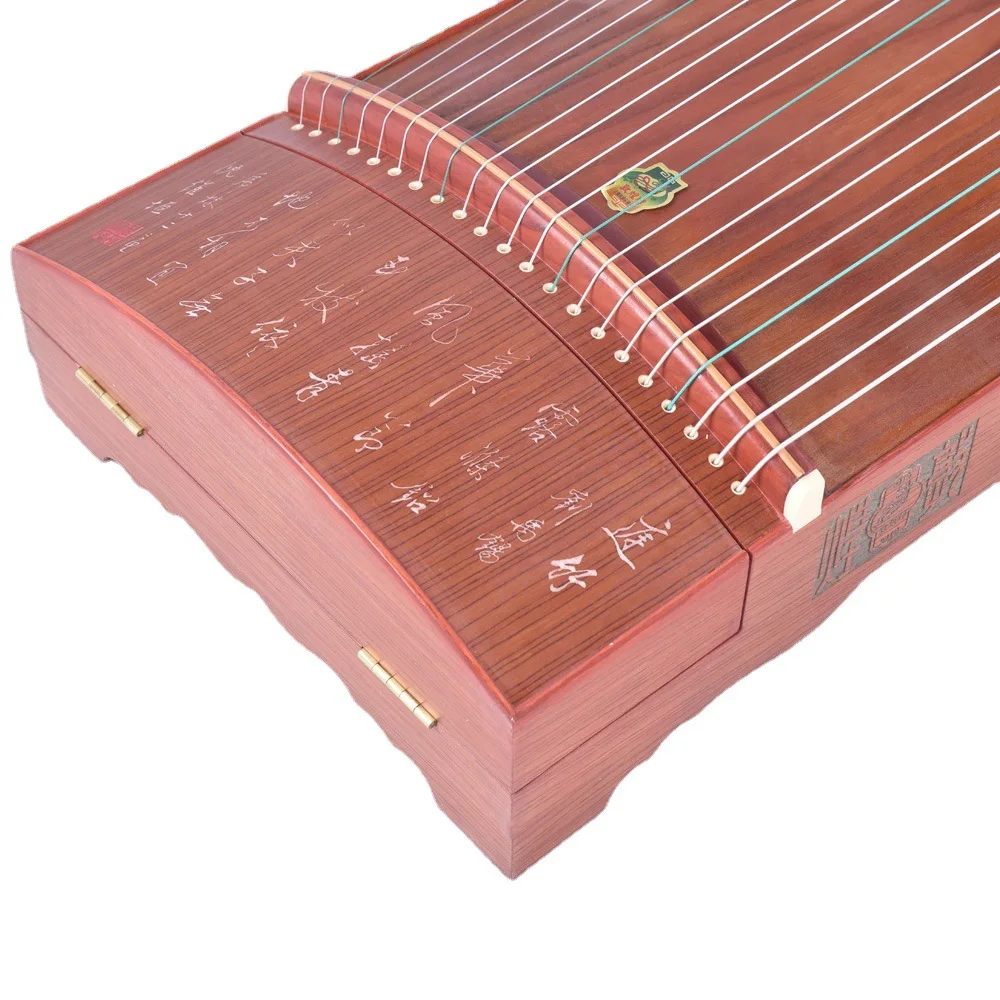 

High mountains and flowing water, white bamboo leaves, ethnic musical instruments, students, beginners guzheng