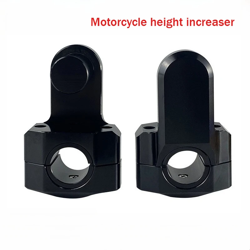 Motorcycle Accessories: Universal 22/25mm Handlebar Riser Clamp - Full CNC Machined Bar Mount for Harley Honda
