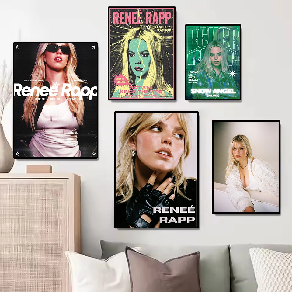 Hot Pop Singer Renee Rapp Bite Me New Music Album Aesthetic Poster HD Printed Canvas Painting Wall Art Pictures Home Decor