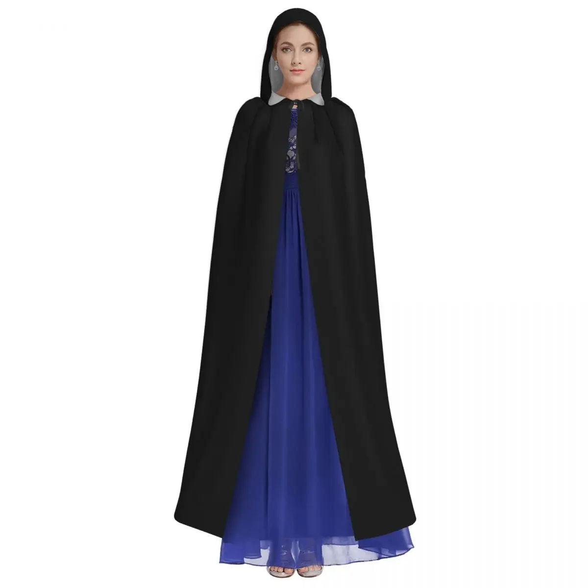 Mantello con cappuccio mantello Unisex con cappuccio ginnastica ragazza illustrazione mantello Vampire Witch Cape Costume Cosplay