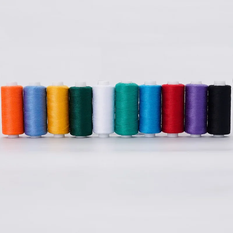 10 Rolls / Set Polyester 402 Sewing Thread For Manual and Mechanical Use, 400 Yards, DIY Sewing, Household Sewing image 6