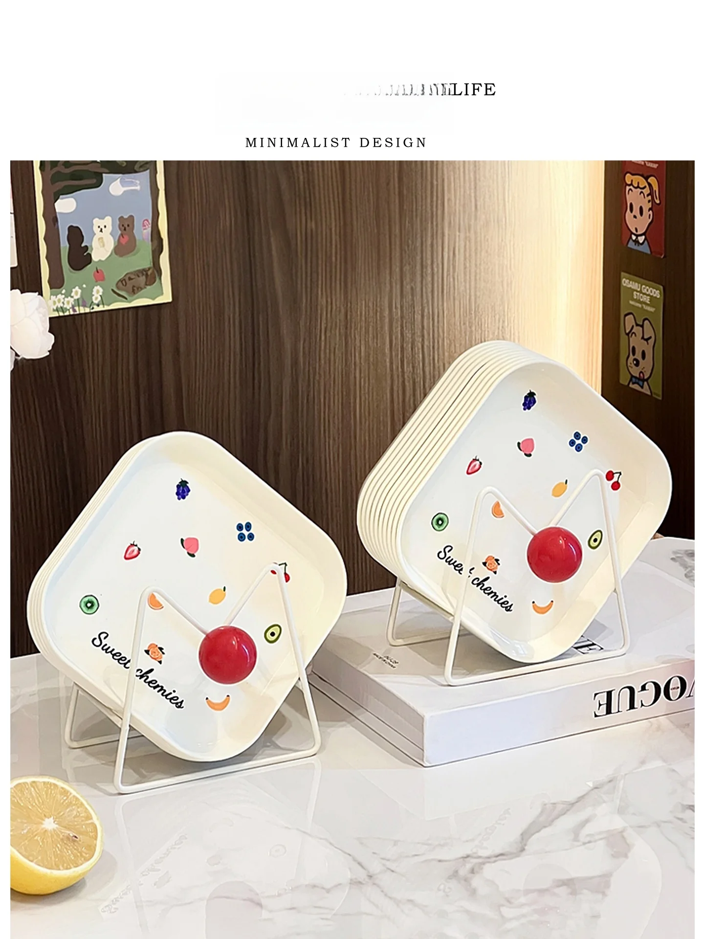 

Tlife D Thiened Plastic Diwaer Se Bone Disc Table Tra Residue Plate Home Dining Table Waste Food Remains Tray